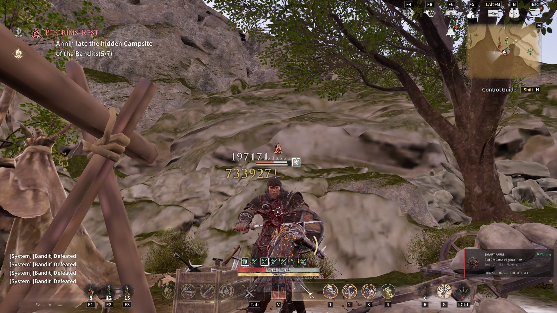 A camp fight at Pilgrims' Rest